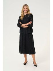 Cream Bluzka w kolorze czarnym rozmiar: 34. Czarne bluzki damskie Cream, bez wzorów, z koronki, bez kołnierzyka, bez ramiączek. Za 126.99 zł.