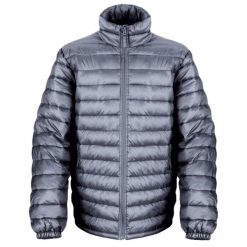 Męska Kurtka Zimowa Ice Bird (wodoodporna I Wiatroodporna). Szare kurtki męskie RESULT, na zimę, l, bez wzorów, z puchu, sportowe, bez kaptura. Za 207.99 zł.