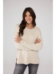 LIEBLINGSSTÜCK Sweter "Talitha" w kolorze kremowym rozmiar: 34. Brązowe swetry klasyczne damskie LIEBLINGSSTÜCK, z bawełny, bez kołnierzyka. Za 202.50 zł.