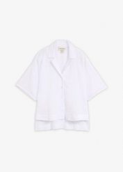 Bluzka koszulowa oversize. Zielone bluzki damskie bonprix, bez wzorów, bez kołnierzyka, bez ramiączek. Za 37.99 zł.