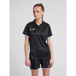 Damska koszulka polo Hummel hmlAUTHENTIC Functional. Niebieskie bluzki damskie HUMMEL, l, bez wzorów, eleganckie, bez kołnierzyka, bez ramiączek. W wyprzedaży za 150.50 zł.