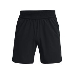 Szorty Under Armour Peak. Czarne szorty męskie Under Armour, bez wzorów, z elastanu. Za 258.85 zł.