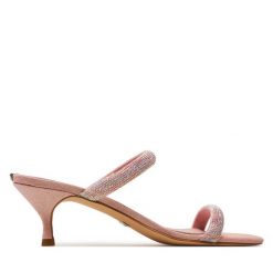 Klapki Guess. Czerwone klapki damskie Guess, z aplikacjami, bez obcasa. Za 489.99 zł.