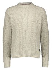 Petrol Industries Sweter w kolorze beżowym rozmiar: L. Brązowe swetry męskie Petrol Industries, l, bez wzorów, bez kołnierzyka. Za 175.95 zł.