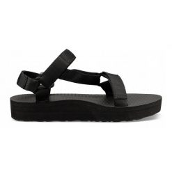 Sandały trekkingowe Teva Midform Universal. Czarne obuwie trekkingowe damskie Teva, bez wzorów, bez obcasa. Za 214.99 zł.