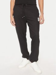 HUGO Spodnie dresowe Dilbero 50530435 Czarny Relaxed Fit. Czarne spodnie dresowe męskie Hugo, bez wzorów, z bawełny. Za 279.99 zł.