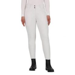 Damskie legginsy jeździeckie QHP Vaila. Białe legginsy damskie QHP, s, bez wzorów, z materiału. Za 451.50 zł.