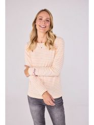 LIEBLINGSSTÜCK Koszulka "Cyana" w kolorze pomarańczowo-białym rozmiar: 4XL. Pomarańczowe bluzki damskie LIEBLINGSSTÜCK, xl, bez wzorów, bez kołnierzyka, bez ramiączek. Za 118.56 zł.