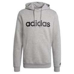 Bluza adidas Essentials Hoodie M GK9071. Czarne bluzy bez kaptura męskie Adidas, bez wzorów, sportowe, bez kołnierzyka, bez ramiączek. Za 164.00 zł.