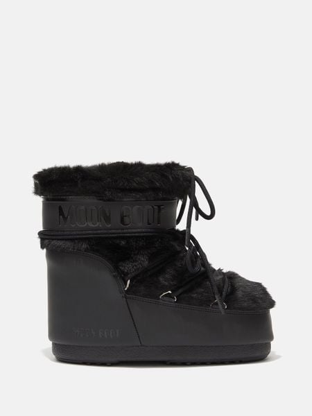 Śniegowce damskie Moon Boot ICON LOW FAUX-FUR BOOTS. Czarne śniegowce damskie Moon Boot. W wyprzedaży za 903.20 zł.