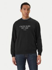 Calvin Klein Jeans Bluza Nyc Graphic LV04RF233G Czarny Regular Fit. Czarne bluzy bez kaptura męskie Calvin Klein Jeans, m, z bawełny. Za 329.99 zł.