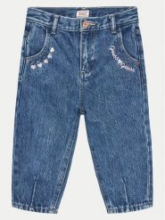Guess Jeansy K4BA08 D5D70 Granatowy Relaxed Fit. Niebieskie spodnie dziewczęce Guess, z bawełny. Za 179.99 zł.