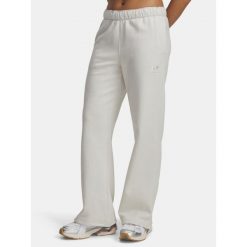 Spodnie Dresowe Damskie UA Icon Vida Flc Pant 6004853-110. Białe spodnie dresowe damskie Under Armour, z dresówki, na fitness i siłownię. Za 173.99 zł.