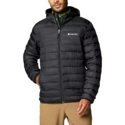 Kurtka COLUMBIA LAKE 22 II DOWN HOODED JACKET Czarny. Czarne kurtki męskie Columbia, bez wzorów, sportowe, bez kaptura. Za 662.66 zł.