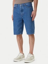 HUGO Szorty jeansowe Skate 50555993 Niebieski Straight Fit. Niebieskie szorty męskie Hugo, z bawełny, bez kołnierzyka. Za 379.99 zł.