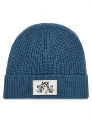 Jack Wolfskin Czapka Badge A61610 Niebieski. Niebieskie czapki zimowe damskie Jack Wolfskin, z materiału. Za 89.99 zł.
