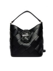 Just Cavalli Torebka 80RA4BM4 Czarny. Czarne torebki klasyczne damskie Just Cavalli, bez wzorów, ze skóry, bez dodatków. Za 849.99 zł.