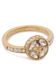 Guess Pierścionek JUBR06 394JW Złoty. Żółte pierścionki damskie Guess, ze stali. Za 249.99 zł.