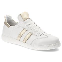 Białe Sneakersy Armodo Stylowe Sportowe Obuwie Damskie. Białe buty sportowe na co dzień damskie Armodo, bez wzorów, z materiału. Za 409.00 zł.