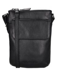 HIDE & STITCHES Skórzana torebka "Porto" w kolorze czarnym - 12 x 22 x 7 cm rozmiar: onesize. Czarne torebki klasyczne damskie HIDE & STITCHES, bez wzorów, z materiału, bez dodatków. Za 173.99 zł.