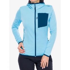Bluza polarowa damska CMP Solvixa. Niebieskie bluzy bez kaptura damskie CMP, z polaru. Za 257.19 zł.