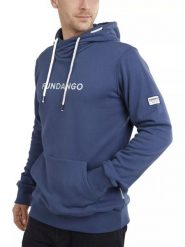 Bluza męska Fundango Hoover z kapturem. Niebieskie bluzy z kapturem męskie Fundango, m, z bawełny. Za 299.00 zł.