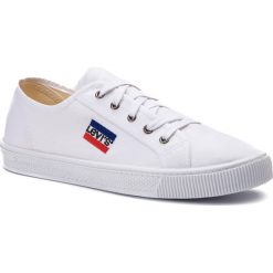 Tenisówki LEVI'S - 228718-733-50 Brillant White. Białe trampki i tenisówki męskie Levi's, bez wzorów, z gumy, bez zapięcia. W wyprzedaży za 139.00 zł.