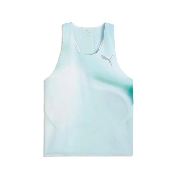 Puma M Lightspeed Ultraweave Graphic Singlet Koszulka Bez Rękawów Dorośli. Niebieskie t-shirty sportowe męskie Puma, l, z materiału, bez ramiączek, do biegania. Za 381.99 zł.