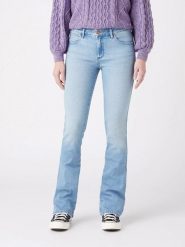 Wrangler Dżinsy - Bootcut fit - w kolorze błękitnym rozmiar: W28/L32. Niebieskie jeansy damskie Wrangler, z podwyższonym stanem. Za 156.95 zł.