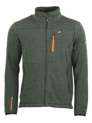 Peak Mountain Kurtka polarowa "Cemo" w kolorze zielonym rozmiar: XL. Zielone kurtki męskie Peak Mountain, xl, bez wzorów, z polaru, bez kaptura. Za 169.95 zł.