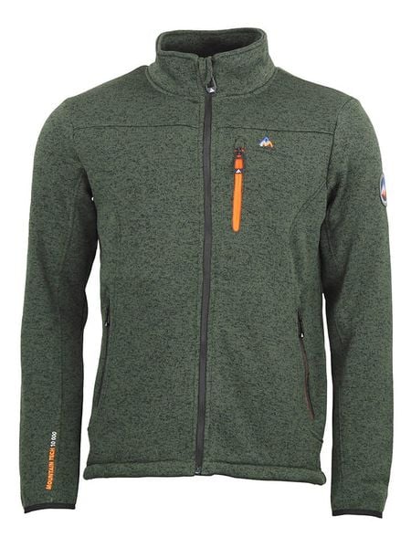 Peak Mountain Kurtka polarowa "Cemo" w kolorze zielonym rozmiar: XL. Zielone kurtki męskie Peak Mountain, xl, bez wzorów, z polaru, bez kaptura. Za 169.95 zł.