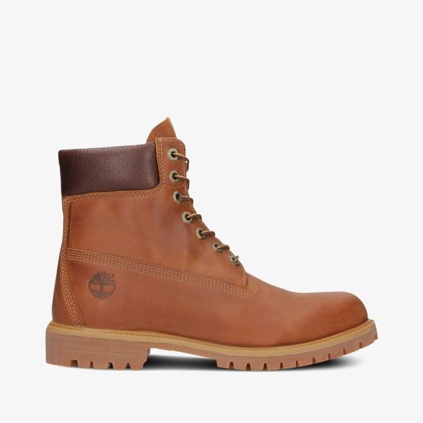 TIMBERLAND Premium 6 Inch Heritage Boot Trapery męskie. Brązowe buty zimowe męskie Timberland, bez zapięcia. Za 699.99 zł.