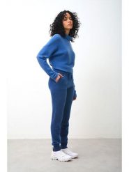 AUTHENTIC CASHMERE Kaszmirowe spodnie "Ferrand" w kolorze niebieskim rozmiar: XXL. Niebieskie spodnie materiałowe damskie AUTHENTIC CASHMERE, bez wzorów, z kaszmiru. Za 434.99 zł.