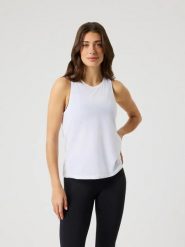 Bjorn_borg BORG SPORTS TANK TOP — BRILLIANT WHITE. Białe topy sportowe damskie Björn Borg, xl, bez wzorów, bez ramiączek. Za 173.00 zł.