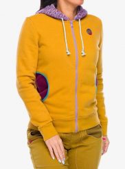 Bluza z kapturem damska E9 Bea. Żółte bluzy z kapturem damskie E9, l, z bawełny. Za 395.99 zł.