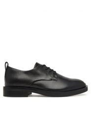 Clarks Oxfordy Previa Lace 26327263 Czarny. Czarne półbuty damskie Clarks, bez wzorów, ze skóry, bez obcasa. Za 389.99 zł.