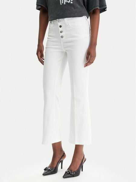 Liu Jo Jeansy UA6040 T2594 Biały Regular Fit. Białe jeansy damskie Liu Jo. Za 689.99 zł.