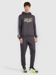 4F Spodnie dresowe joggery męskie 4F x Robert Lewandowski - szare XL. Szare spodnie dresowe męskie 4f, z dresówki. Za 189.99 zł.