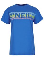 O'Neill Koszulka "Connective" w kolorze niebieskim rozmiar: L. Niebieskie bluzki damskie O'neill, l, bez wzorów, z bawełny, bez kołnierzyka, bez ramiączek. Za 65.85 zł.