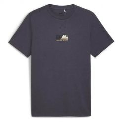 Koszulka sportowa męska Puma Sportswear Tee. Niebieskie t-shirty sportowe męskie Puma, l, z materiału, bez ramiączek, na fitness i siłownię. Za 172.00 zł.
