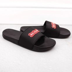 Klapki męskie sportowe czarne Big Star OO174028. Czarne klapki damskie Big Star, z materiału. Za 59.99 zł.