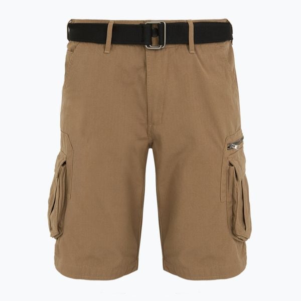 Spodenki męskie KADVA PathGear. Brązowe szorty męskie KADVA, z bawełny, bez kołnierzyka. Za 129.99 zł.