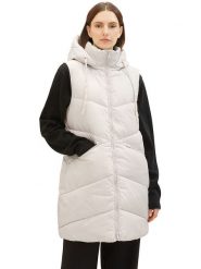 Tom Tailor Kamizelka pikowana w kolorze kremowym rozmiar: XL. Brązowe kamizelki damskie Tom Tailor, xl. Za 144.92 zł.