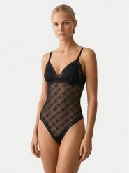 HUGO Body 50566811 Czarny. Czarne body damskie Hugo, bez wzorów, z syntetyku. Za 364.99 zł.