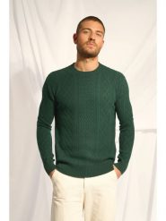 Just Cashmere Kaszmirowy sweter "Thurid" w kolorze zielonym rozmiar: L. Zielone swetry męskie Just Cashmere, l, bez wzorów, z kaszmiru, bez kołnierzyka. Za 739.99 zł.