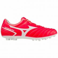 Buty sportowe dla dorosłych do gry w piłkę Monarcida Neo II Select AG. Białe buty sportowe na co dzień damskie Mizuno, bez wzorów, z materiału. Za 339.99 zł.