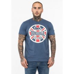 T-shirt regularny Lonsdale Lunklet. Niebieskie t-shirty męskie Lonsdale, bez wzorów, bez kołnierzyka. Za 119.00 zł.