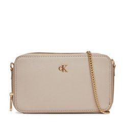 Torebka Calvin Klein. Brązowe torebki klasyczne damskie CALVIN KLEIN, bez wzorów, wizytowe, bez kołnierzyka, bez ramiączek. Za 279.99 zł.