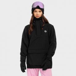 Kurtka narciarsko-snowboardowa damska W3-W North Ice. Czarne kurtki damskie SIROKO, m, bez wzorów, z softshellu, bez kaptura, narciarskie. Za 844.00 zł.