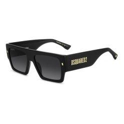 Okulary przeciwsłoneczne DSQUARED2 D2 0165/S 807 9O dla mężczyzn, rozmiar 57 mm. Czarne okulary przeciwsłoneczne męskie Dsquared, prostokątne. W wyprzedaży za 818.25 zł.